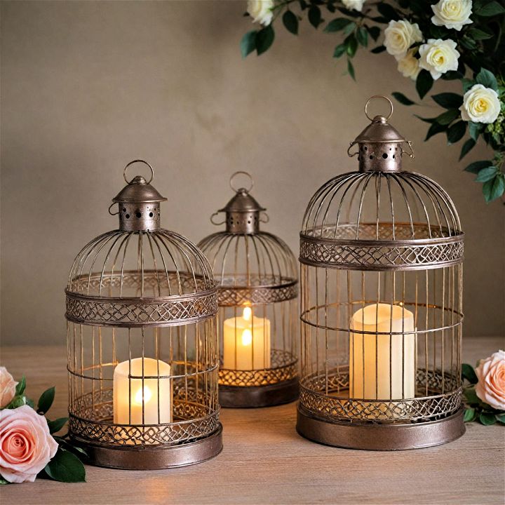 vintage birdcage lanterns