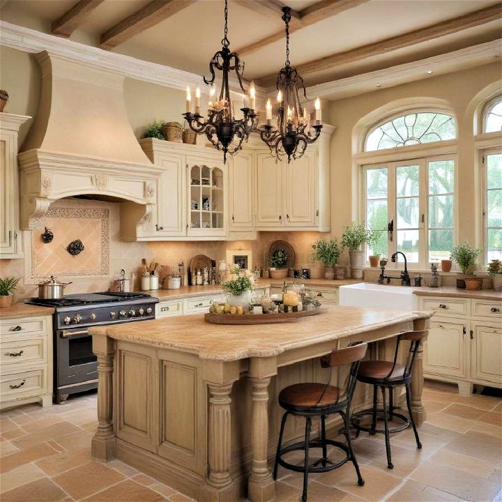 french country style kitchen