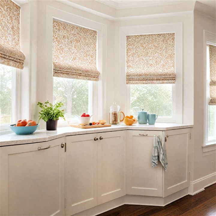 kitchen bay window cabinets