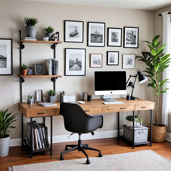 modern industrial home office