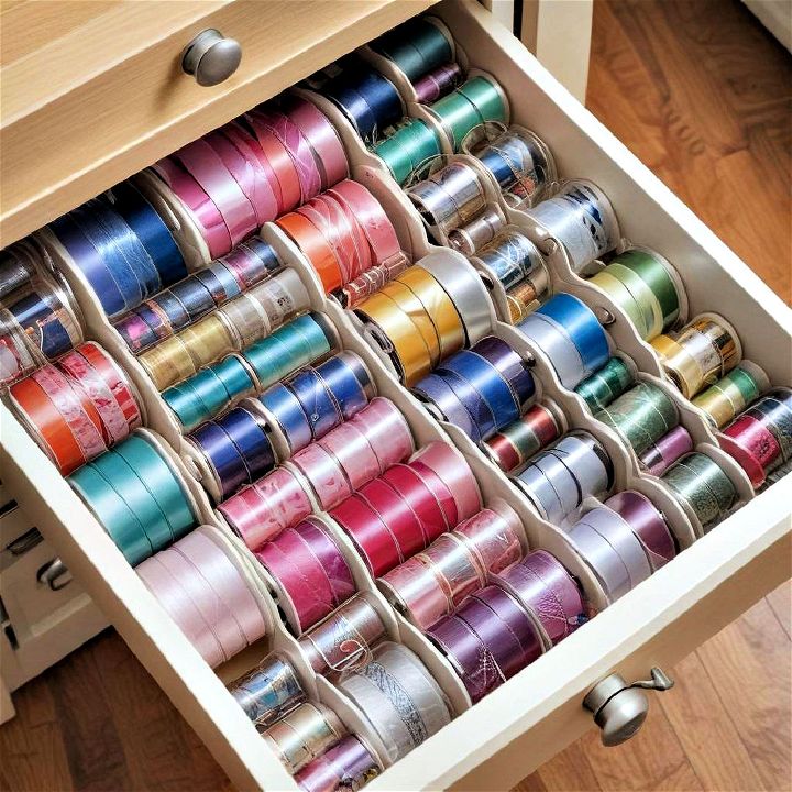 plastic drawer organizers for ribbons