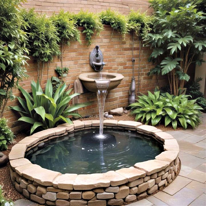 courtyard water feature