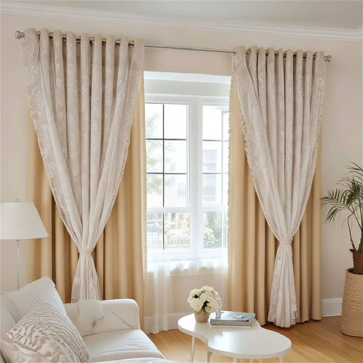 double curtains for living room