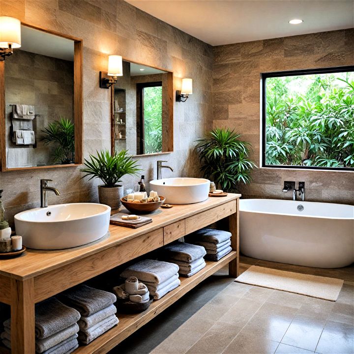 incorporate natural elements bathroom design