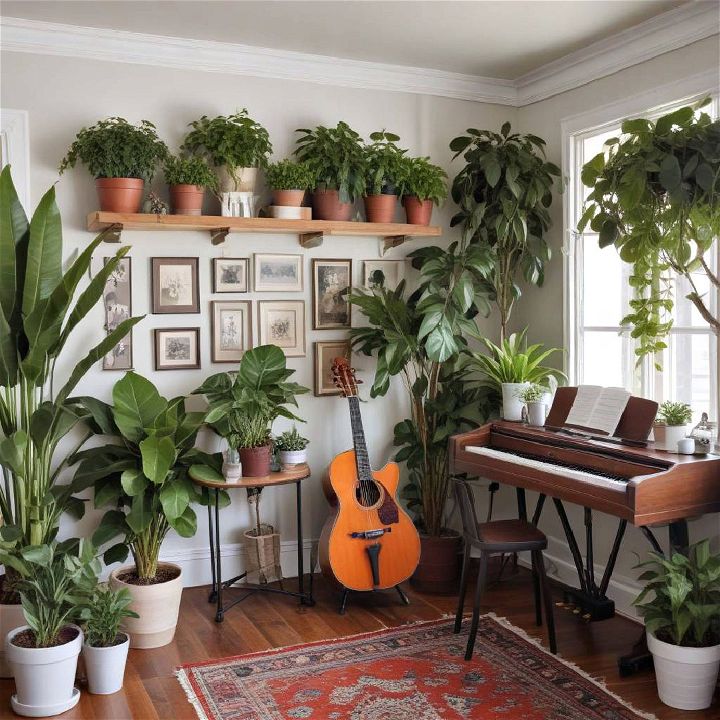 indoor plants for music room