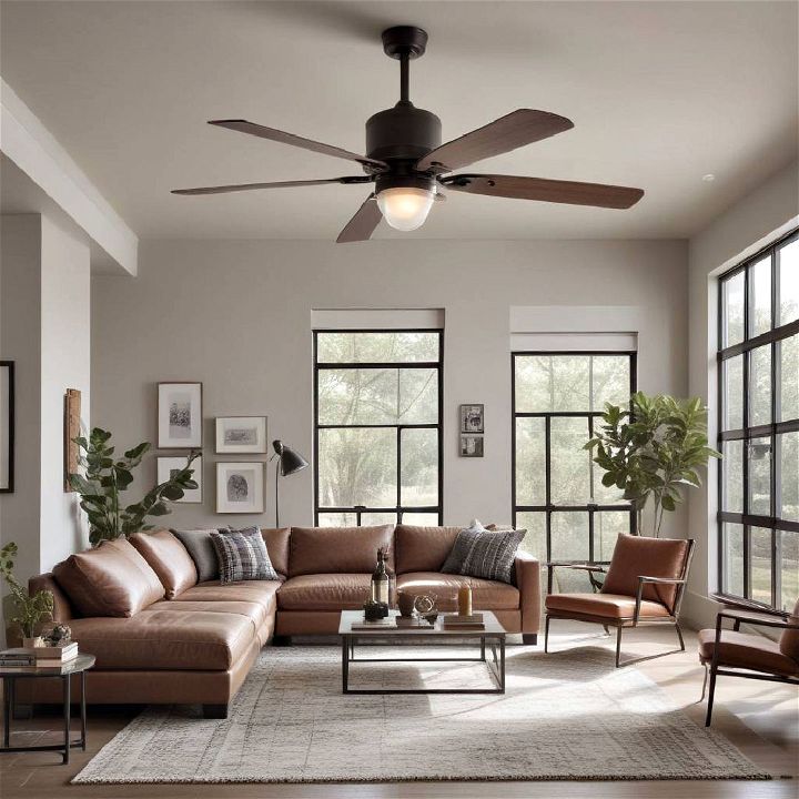 industrial ceiling fans for living room