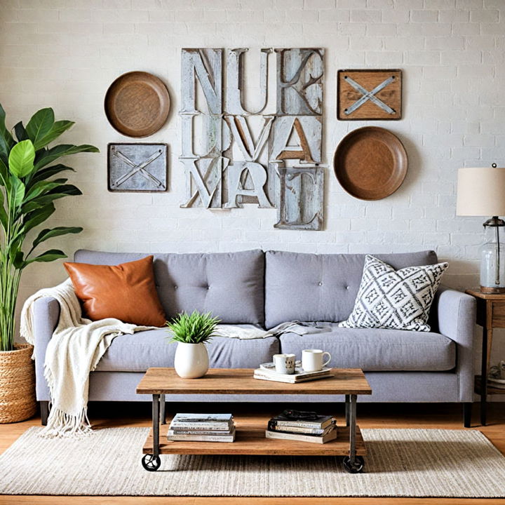 industrial chic galvanized metal decor