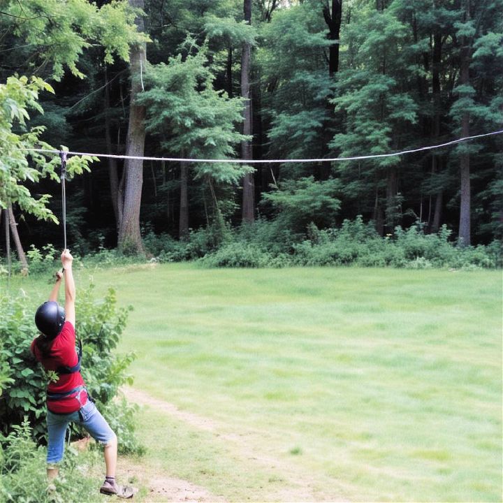 install a zip line in the backyard