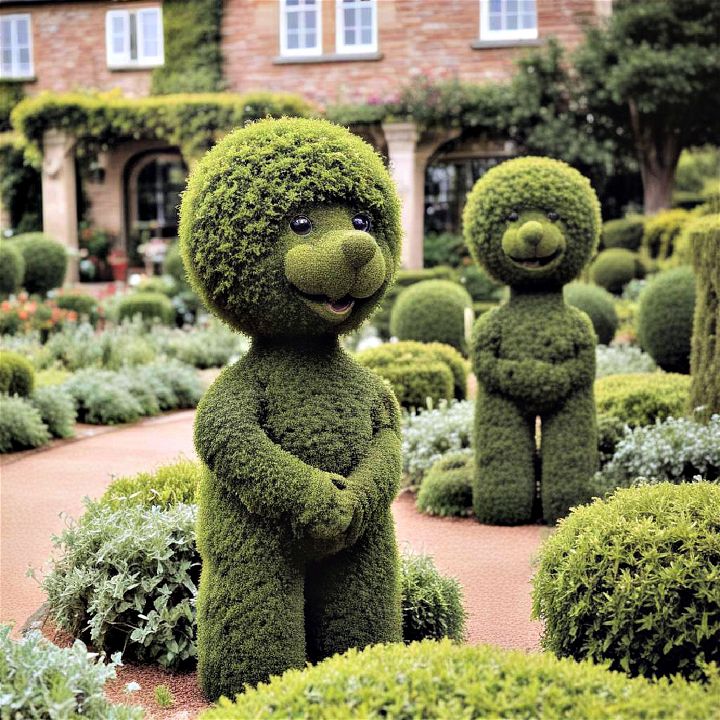 intricate animal form topiary
