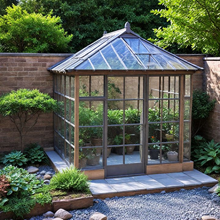 japanese inspired zen greenhouse