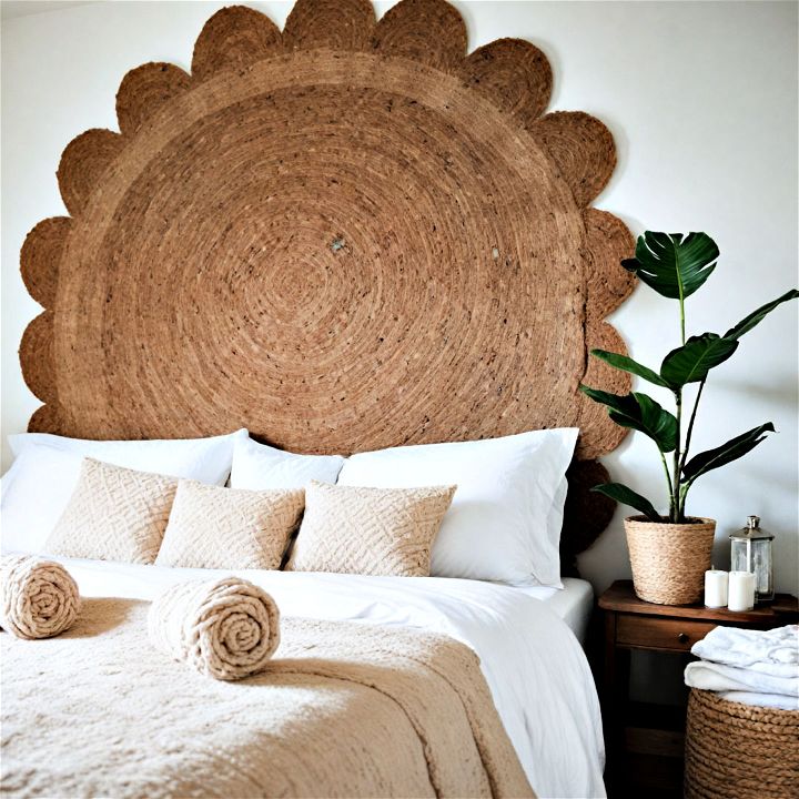 jute rug headboard