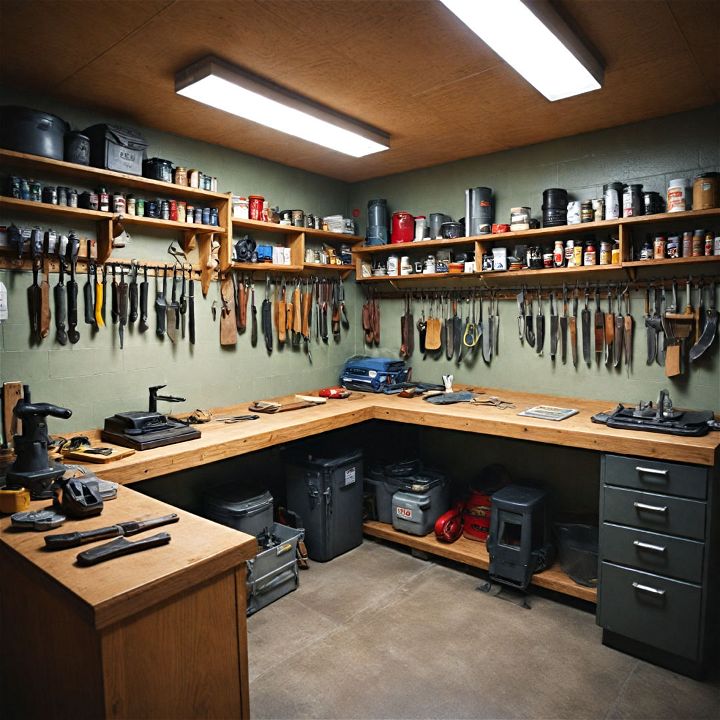 knife and tool sharpening room