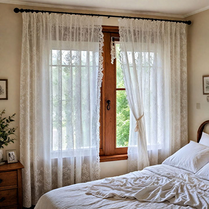 lace accents curtain