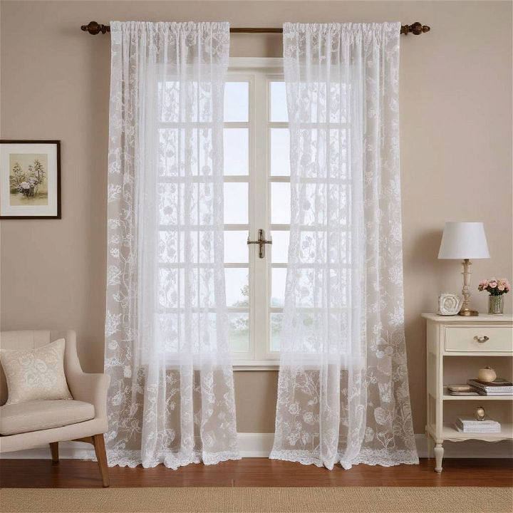 lace curtains for living room