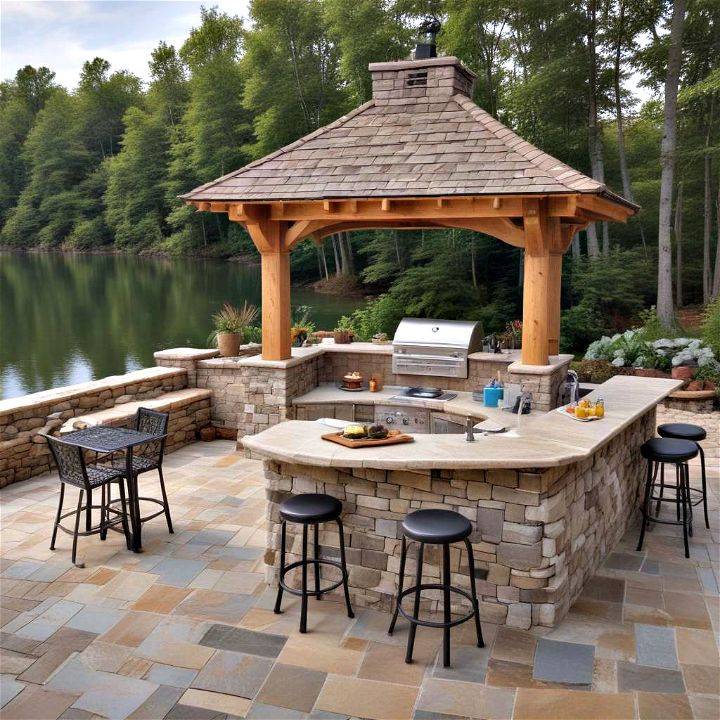 lakeside leisure outdoor kitchen
