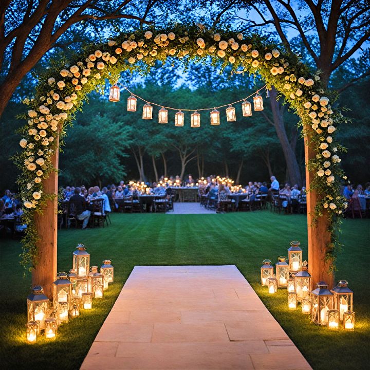 lantern arch for evening ceremonies
