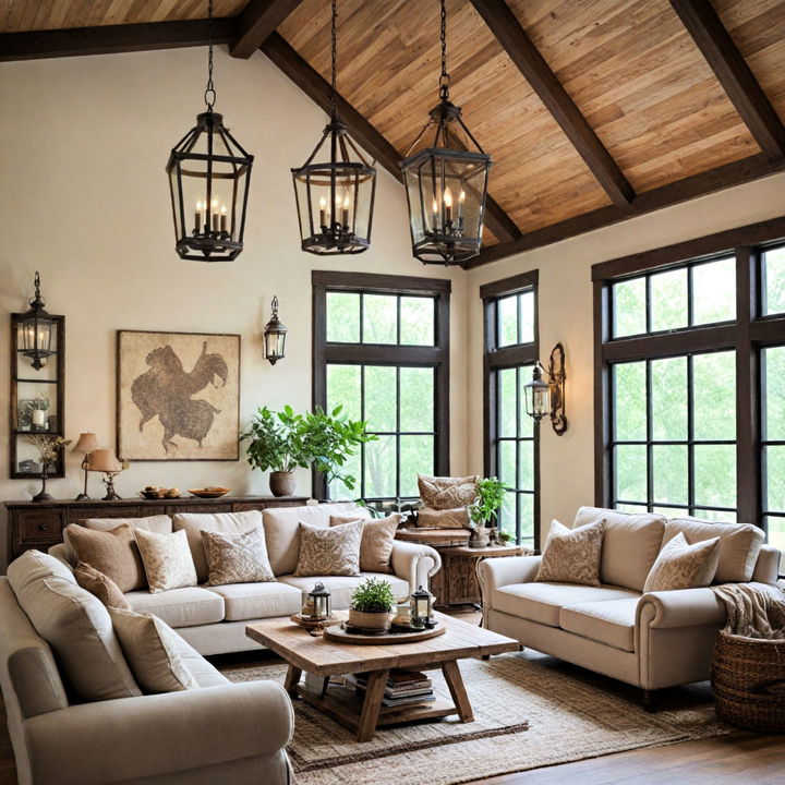 lantern style rustic lighting fixtures