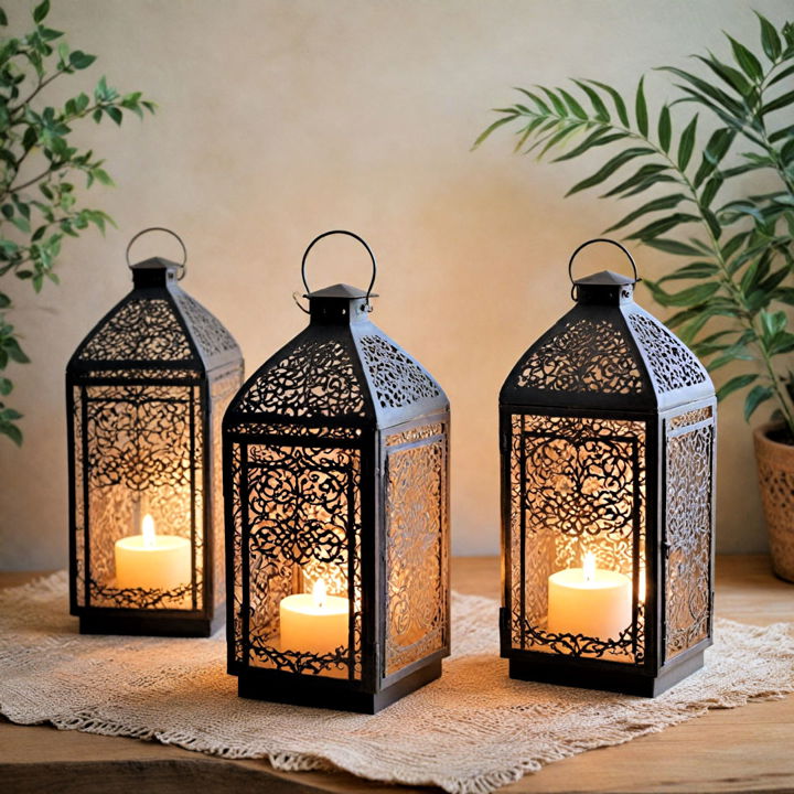 lanterns to illuminate corners