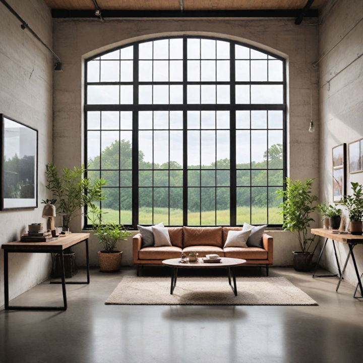large windows for industrial style’s