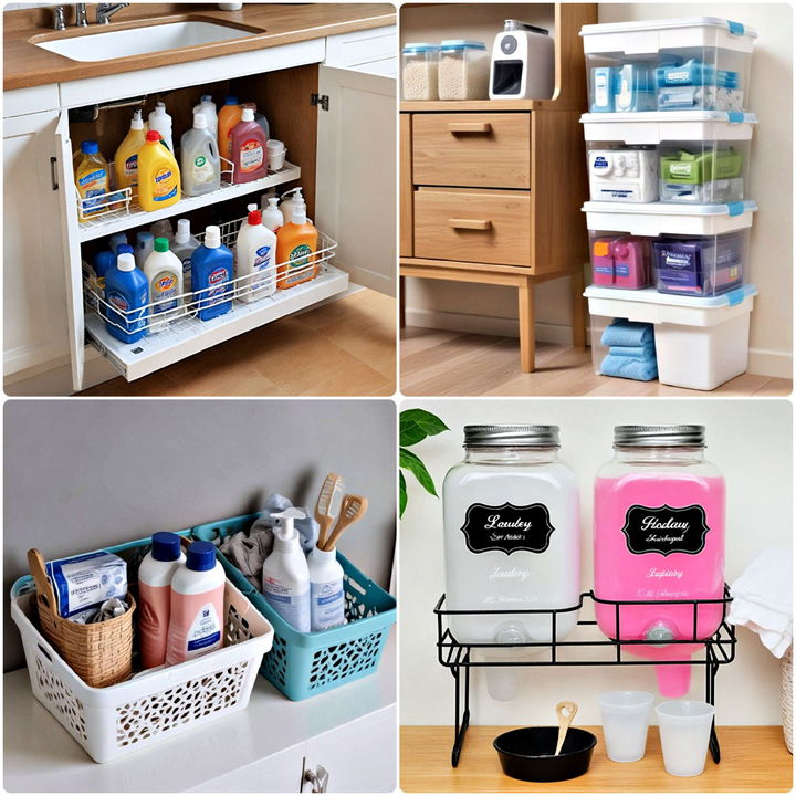 laundry detergent storage ideas