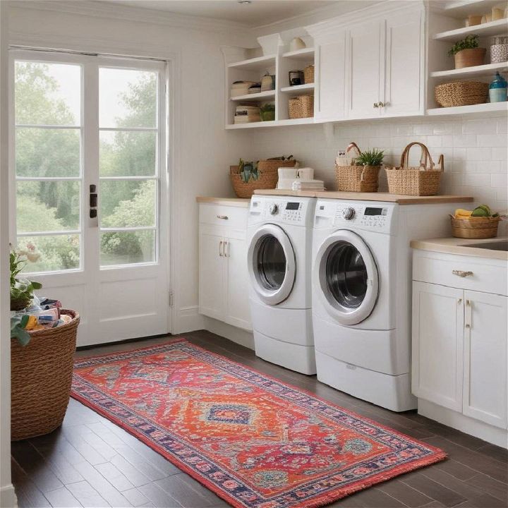 laundry room rug decor