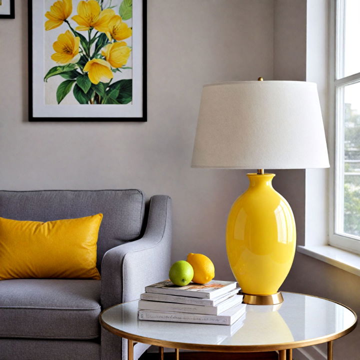 lemon colored lamp