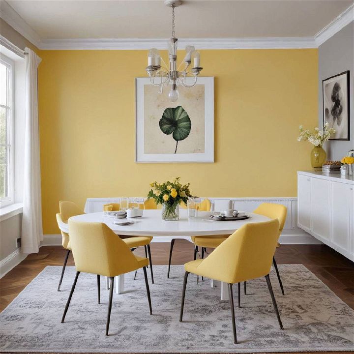 lemon yellow accent wall color