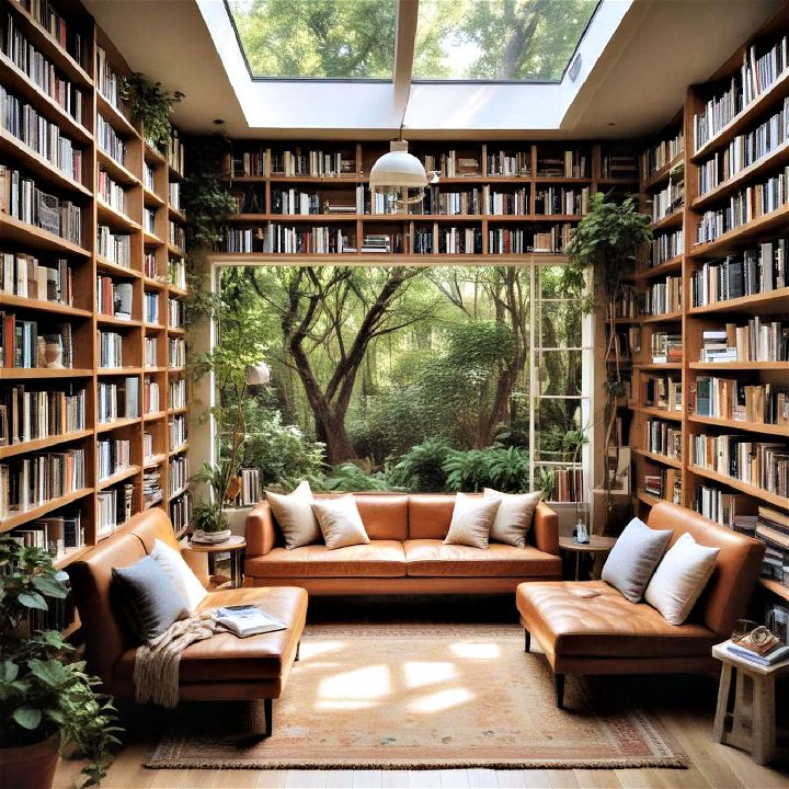 library in the garden room