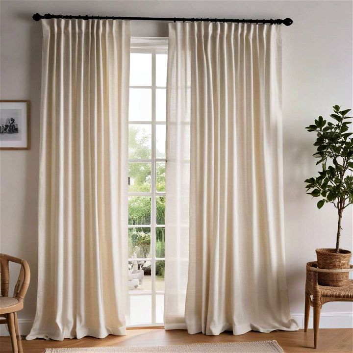 light and airy cotton linen curtains