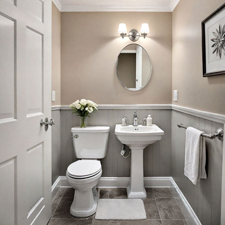 light neutral color downstairs toilet