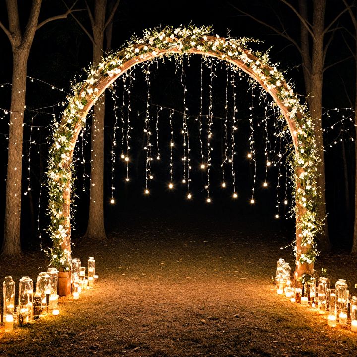 lighted arch for a magical backdrop