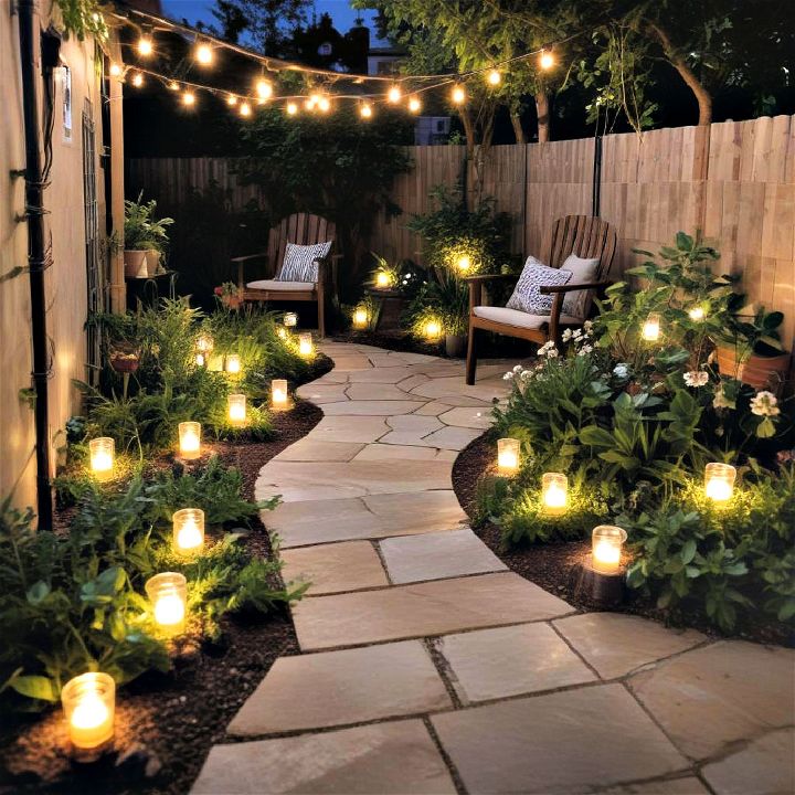 lighting for modern small garden