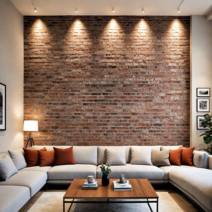 lighting to highlight texture wall
