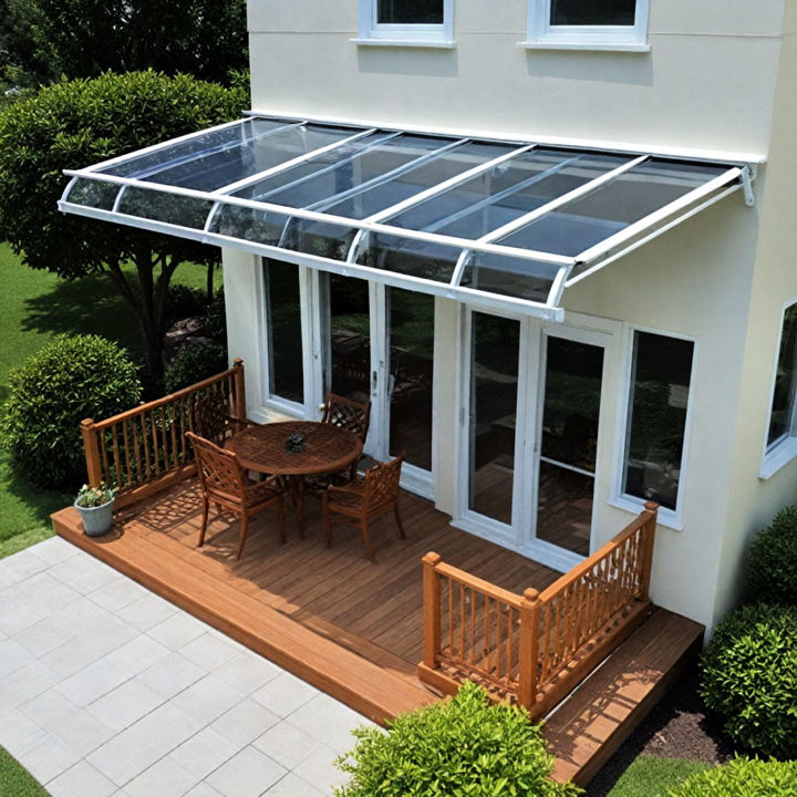 lightweight and durable polycarbonate awning