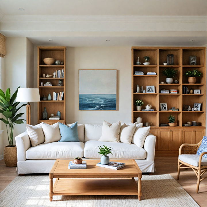 lightwood furniture for beach house living room