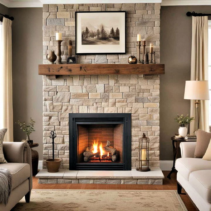 living room insert fireplace