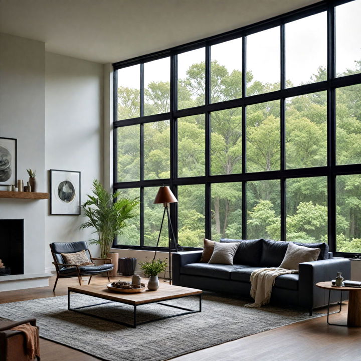 living room large windows