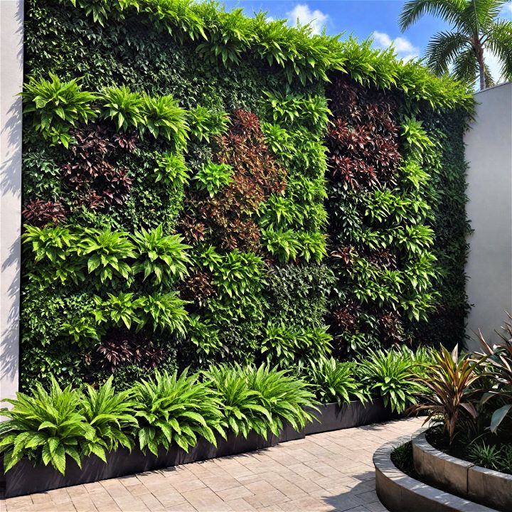 living wall to add greenery