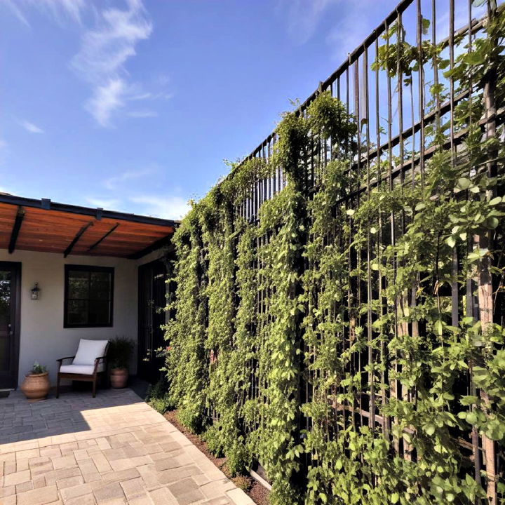 living wall trellis to enhance outdoor living space