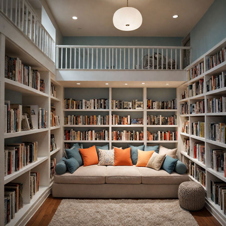 loft library for kids reading nook