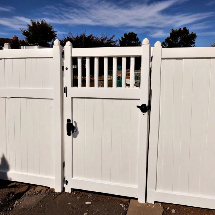 low maintenance pvc gate