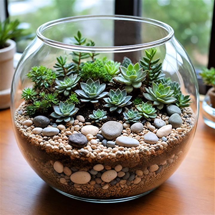 low maintenance terrarium centerpiece