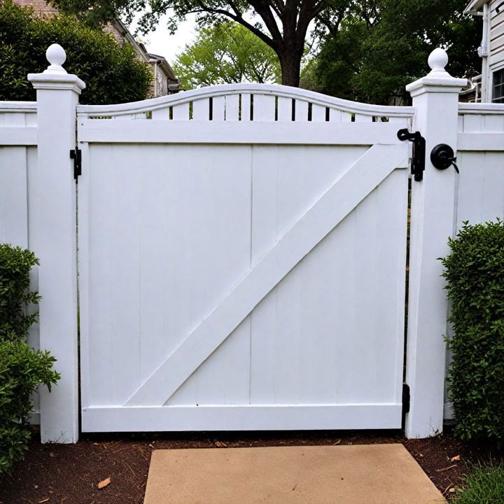 low maintenance vinyl gate