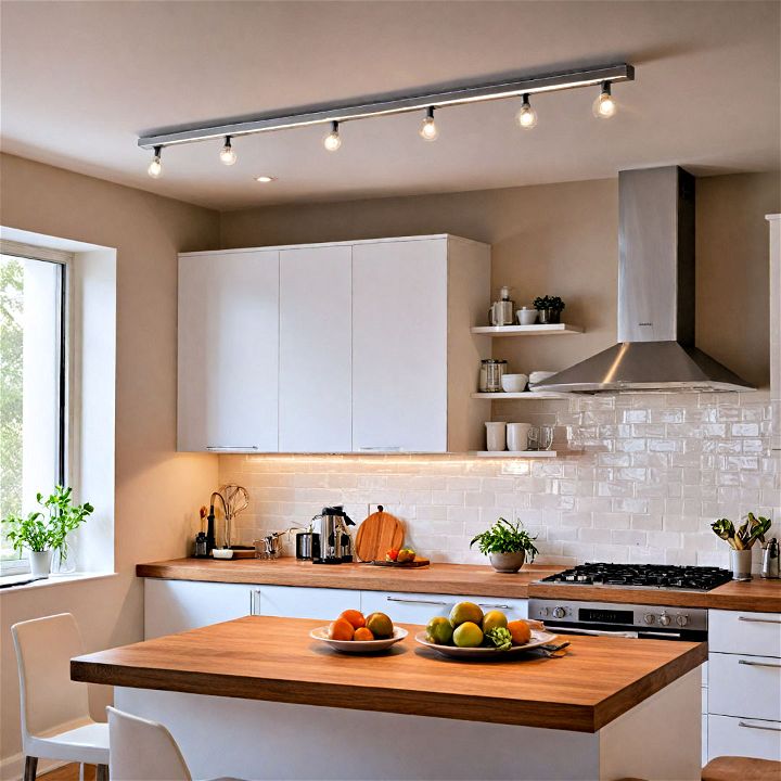 low profile track lighting for kitchen