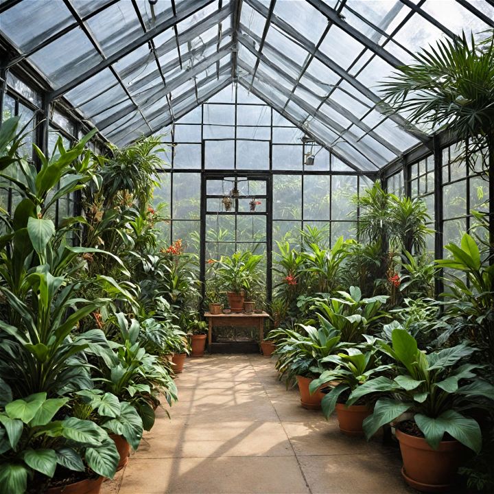 lush and exotic tropical escape greenhouse