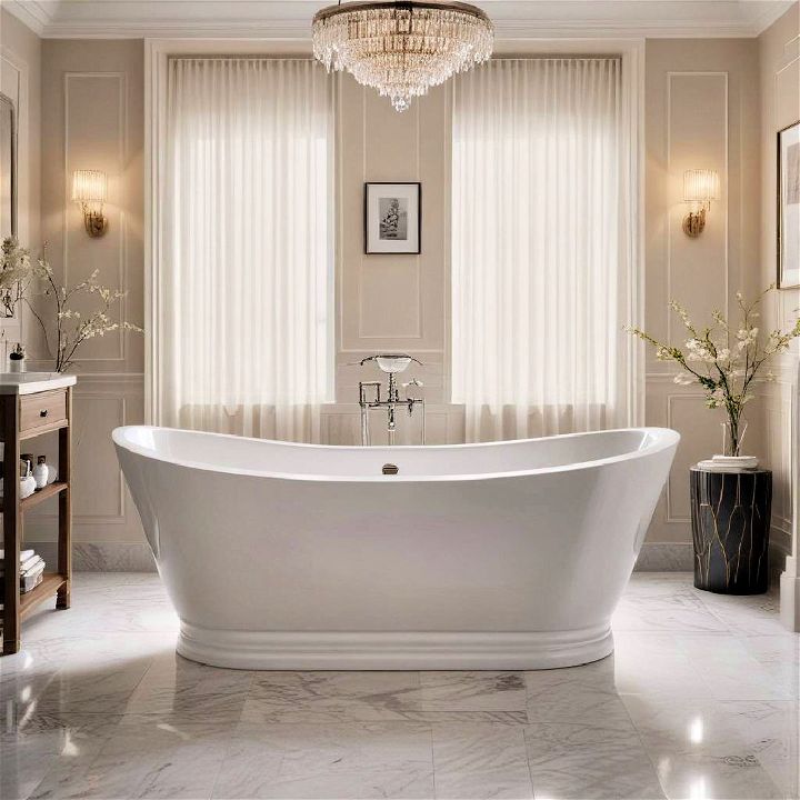 luxurious and comfortable freestanding tub