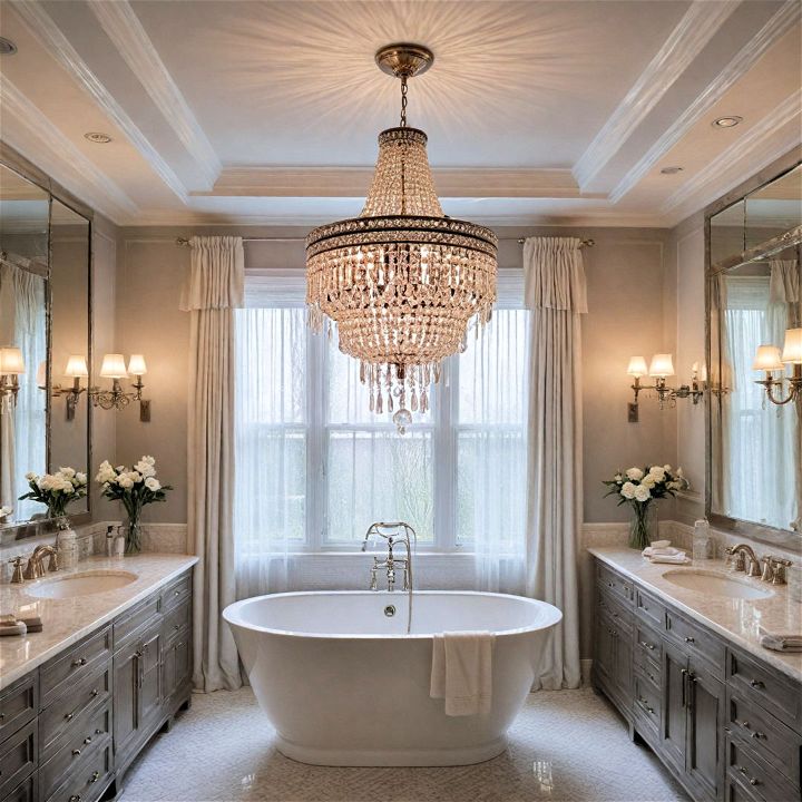 luxurious and stunning crystal chandelier