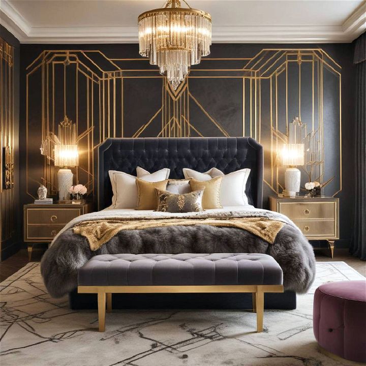 luxurious art deco glamour for sophistication