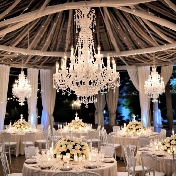 luxurious crystal chandeliers decor