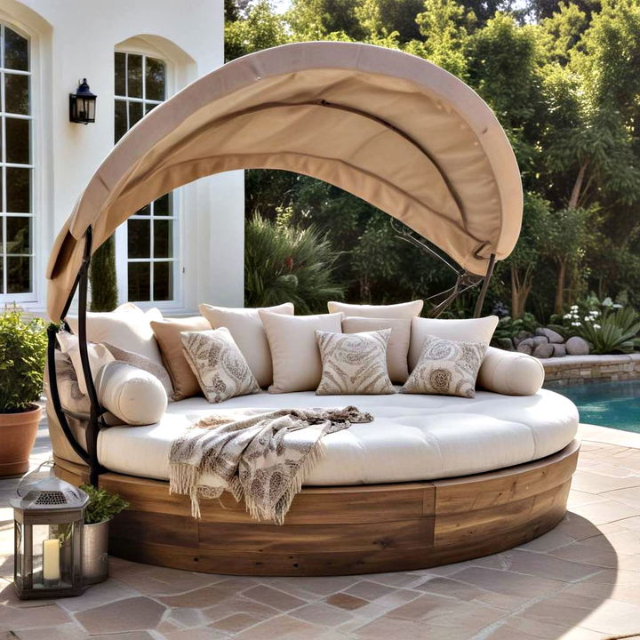 luxurious daybed lounging